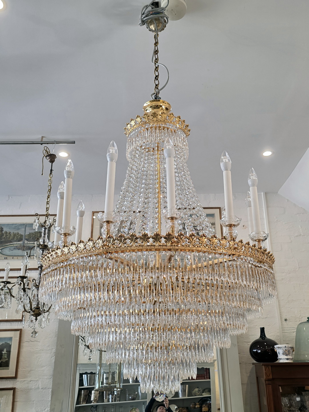 A Parisian Corbeille Chandelier